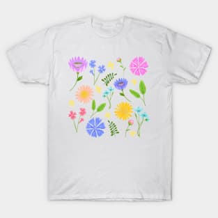 Wild flowers print T-Shirt
